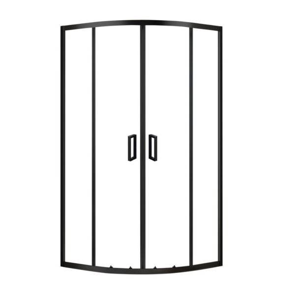 Sprchový kout SLCP4-90, černá matná transparent