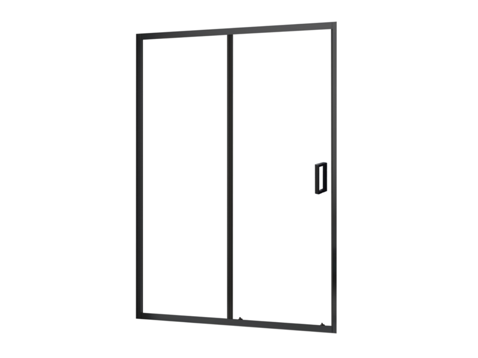 Sprchové dveře SLDP2-120, černá matná transparent