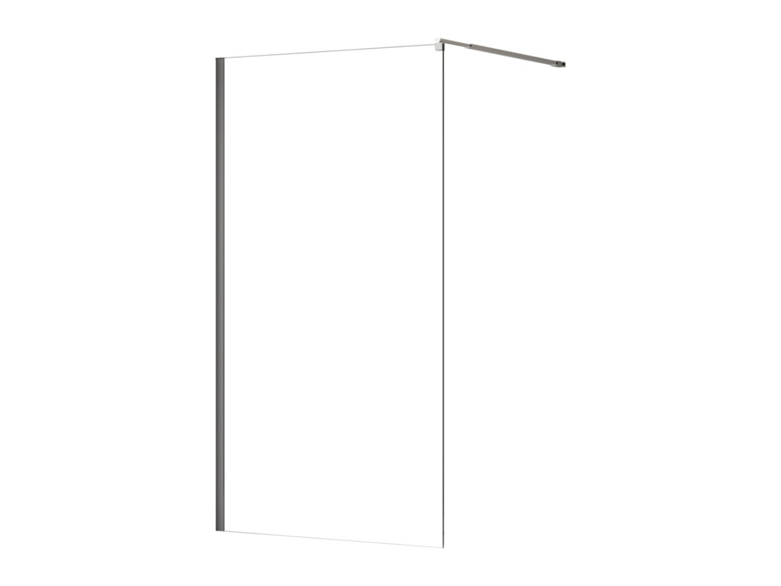 Pevné stěny DOMOSPA Walk-In 100, lesk transparent