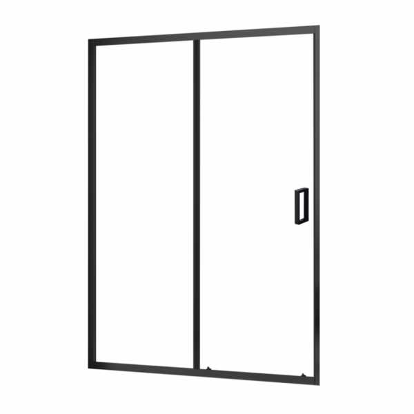 Sprchové dveře SLDP2-100, černá matná transparent